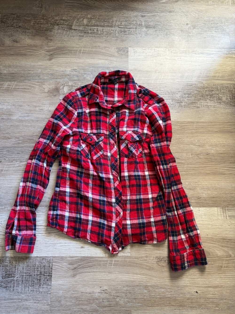 Timing Red Plaid Button-Down Shirt